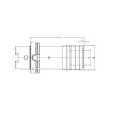 Quick Change Tapping Chuck with Length Compensation HSK63A-TC312-102~TC1433-144 - Makotools Industrial Supply Tools for Metal Cutting